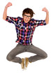 Photo : Young man jumping Young man jumping