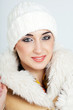 Beautiful woman posing at studio