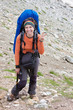 Happy backpacker