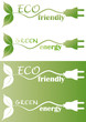 eco friendly with plug and leaf