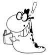 Outlined Smart Reading Worm