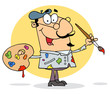 Happy Artist Painter