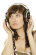 Woman listening to music