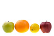 apples, orange and lemon