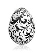 Easter egg with floral ornament for your design