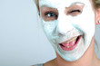 portrait with face mask