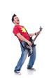 Rock star screaming