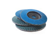 Abrasive disks for grinder isolated on white background
