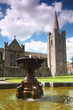 Fountain near St.Patrick's Cathedral in Dublin, Ireland