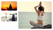 Video: Montage of attractive woman meditating outdoors Montage of attractive woman meditating outdoors