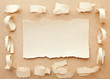Handmade card from ripped pieces of paper Handmade card from ripped pieces of paper