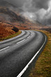 Stormy road