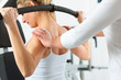 Patient at the physiotherapy
