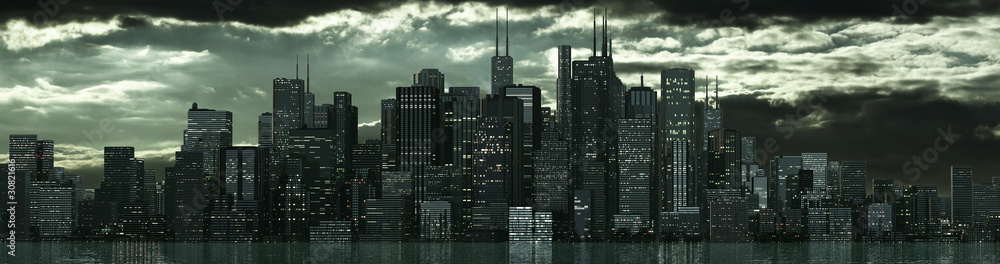 skyline dark