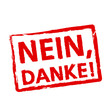 Nein Dank Stempel