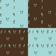 set of wallpaper patterns