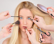 Makeup Woman getting Makeover Makeup Woman getting Makeover
