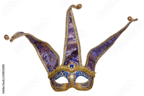 Photo: Blue jester masquerade mask Blue jester masquerade mask