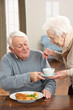 Senior Couple Enjoying Meal Together
