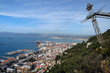 Cable car down from top of the Rock of Gibraltar