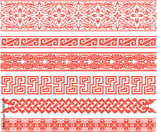 Vektor: traditional border pattern design traditional border pattern design