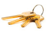 Keys isolated on white background