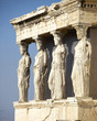 Caryatides, erechteion temple  Acropolis, Athens Greece