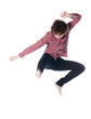 saut sportif de jeune skatteur