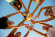 volleyball on the beach