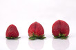 Three strawberries.