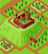 Castle on a coutryside hill