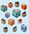 Set of Isometric Buildings