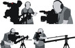 cameramans silhouettes cameramans silhouettes