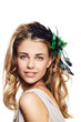 Blonde beautiful woman