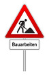 Schild Bauarbeiten