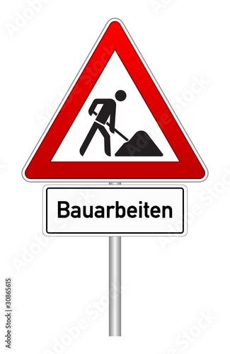 Vektor: Schild Bauarbeiten Schild Bauarbeiten