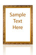 Modern antique gold frame with a decorative pattern