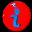i sign flame circle