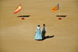 Falleros en la plaza de toros de Valencia
