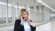 Businesswoman talking on the phone