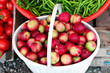 Nectarin peach basket