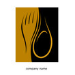 Logo restaurant et couverts