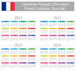 2011-2014 Type-1 French Calendar Sun-Sat 2011-2014 Type-1 French Calendar Sun-Sat