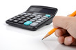 Calculator and pencil Calculator and pencil