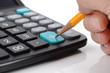 Calculator and pencil Calculator and pencil