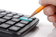 Calculator and pencil Calculator and pencil