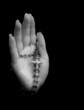 single hand with rosary