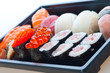 Japanese Cuisine - Sushi Set: Salmon, Conger and Tuna Sushi Japanese Cuisine - Sushi Set: Salmon, Conger and Tuna Sushi