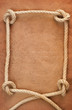 Old paper and rope