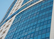 A fragment of the facade of a modern building